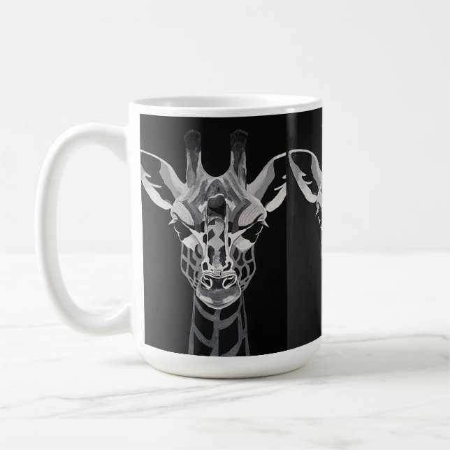 Monotone Giraffe mugg (Vänster)