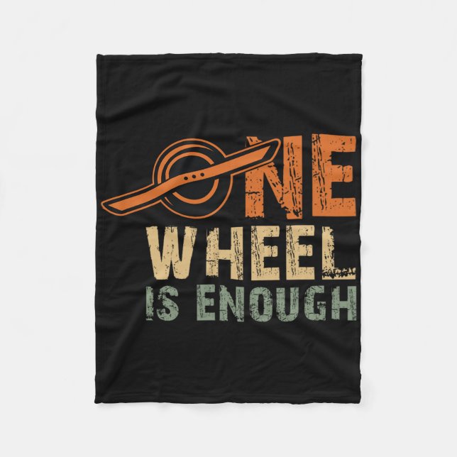 Monowheel Enhjuling Skateboard Elektrisk Skateboar Fleecefilt (Framsidan)