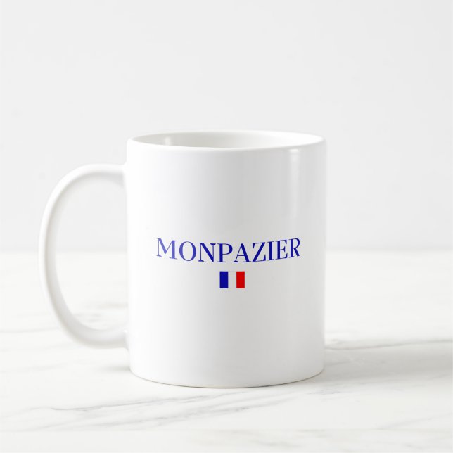 MONPAZIER Frankrike Kaffemugg (Vänster)