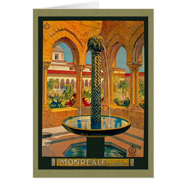 Monreale Palermo Italien Hälsningskort (Framsidan)