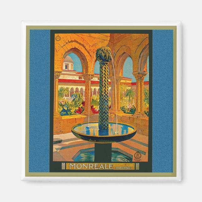 Monreale Palermo Italien Magnet (Framsidan)