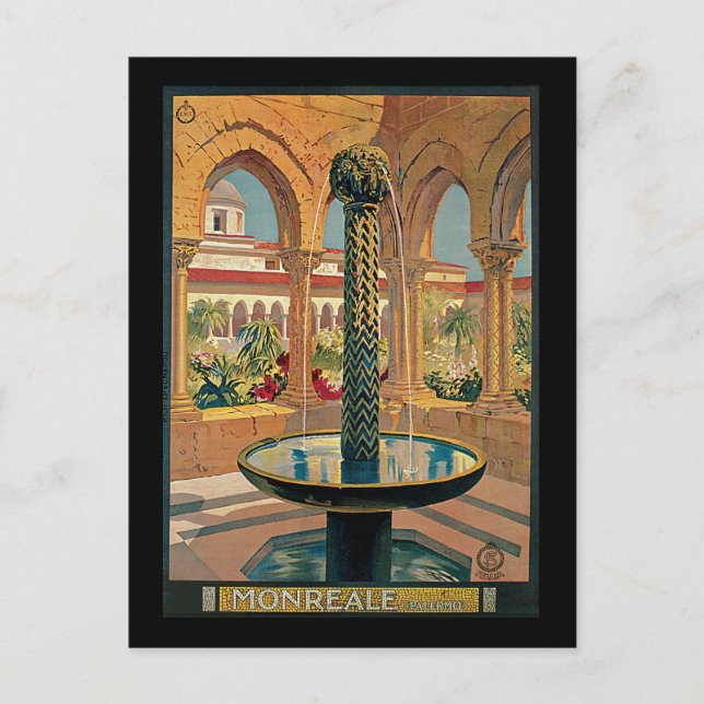Monreale Palermo Italien Vykort (Framsida)