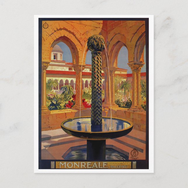 Monreale, Sicilien, Italien Vykort (Framsida)