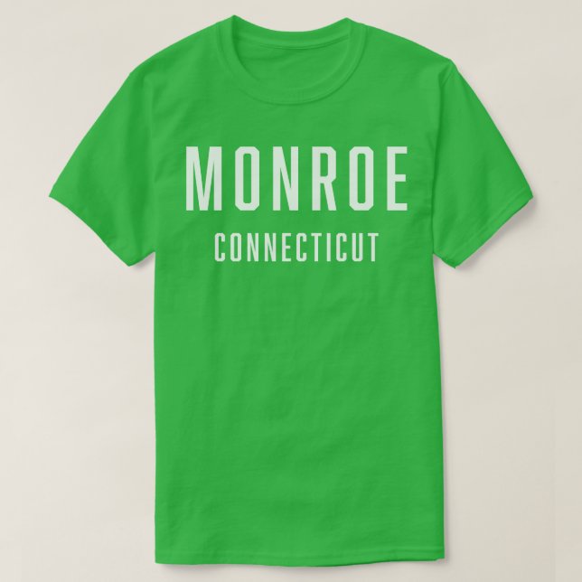 Monroe Connecticut TShirt T Shirt (Design framsida)