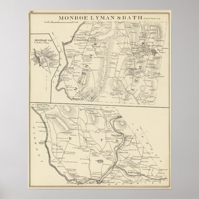 Monroe, Lyman, Bath Poster (Framsidan)