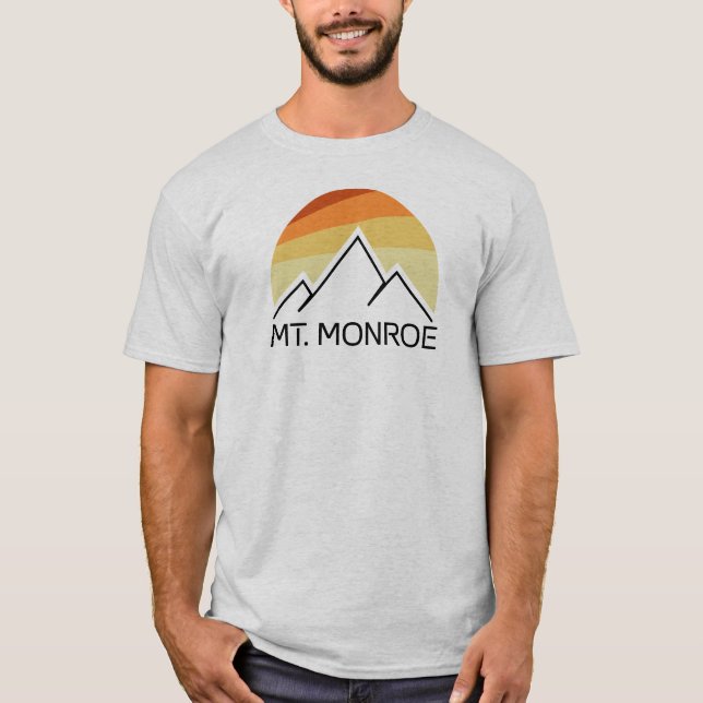 Monroe New Hampshire Retro T Shirt (Framsida)