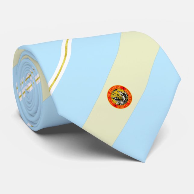 Monroe (North Carolina) city flagga Neck Tie Slips (Rullad)