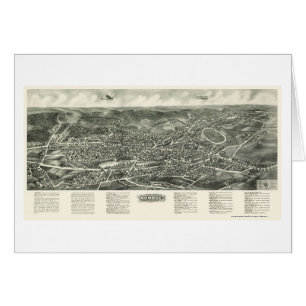 Monroe panorama- karta för NY - 1923 Hälsningskort