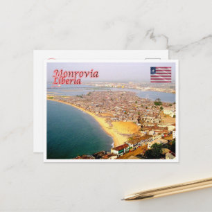 Monrovia - Liberia - Flygvy - Vykort