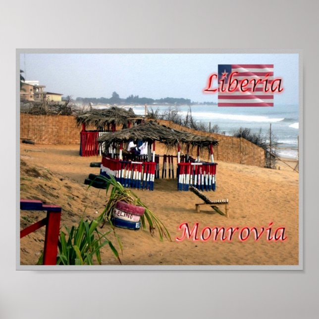 Monrovia - Liberia - Panorama - Poster (Framsidan)