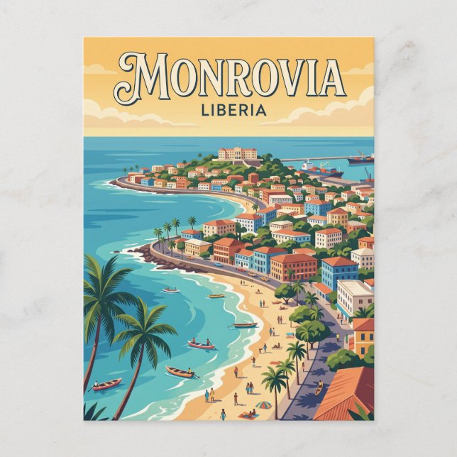 Monrovia, Liberia Vykort (Framsida)
