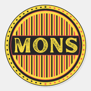 Mons City Pride Emblem – Belgisk identitet Runt Klistermärke