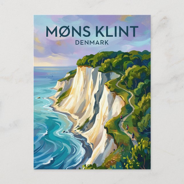 Møns Klint Danmark Vykort (Framsida)