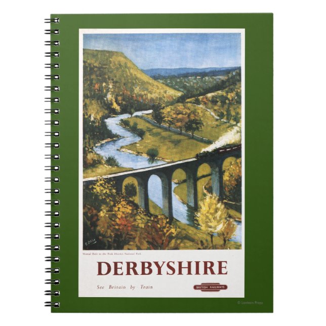 Monsal Dale, Tåg och Viaduct British Rail Anteckningsbok (Framsidan)