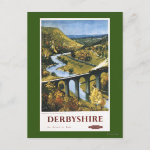Monsal Dale, Tåg och Viaduct British Rail Vykort