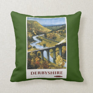 Monsal Dale, Tåg och Viadukt British Rail Kudde