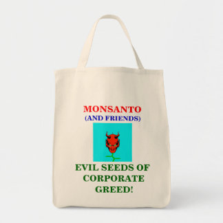 MONSANTO-ONDSKAN KÄRNAR UR ORGANISK TOTO TYGKASSE