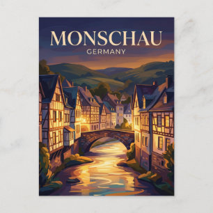 Monschau Tyskland Vykort
