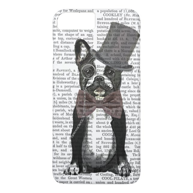 Monsieur Bulldog 2 Case-Mate iPhone Skal (Baksida)