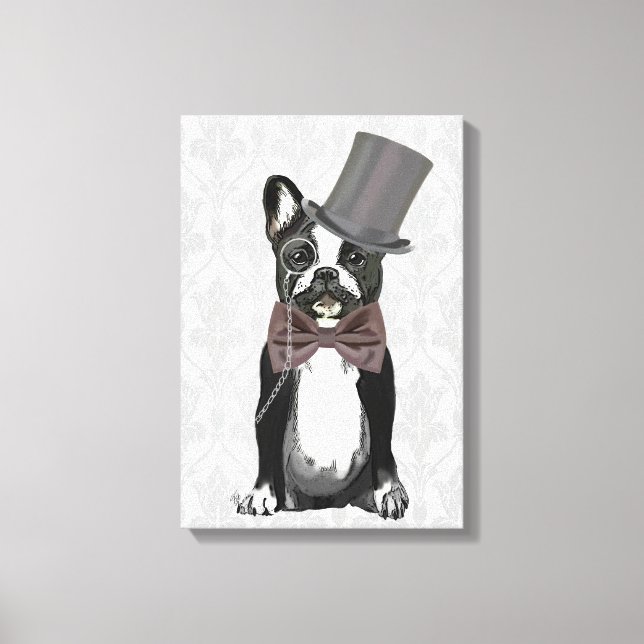 Monsieur Bulldog Canvastryck (Framsida)