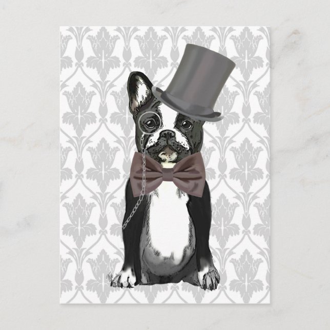 Monsieur Bulldog Vykort (Framsida)