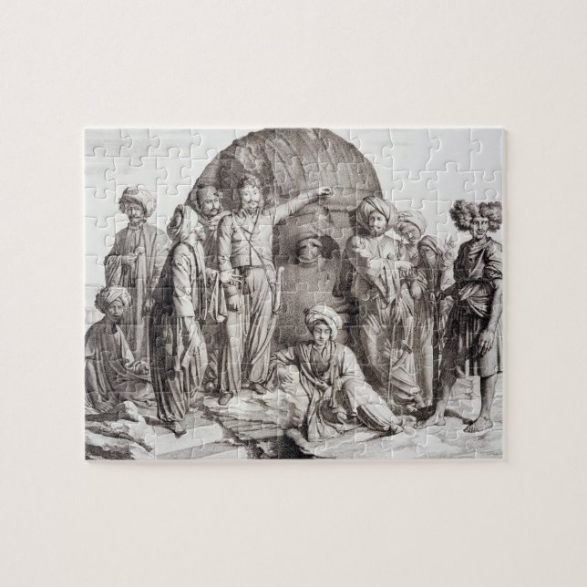 Monsieur Drovetti och hans anhängare genom att Pussel (Horisontell)