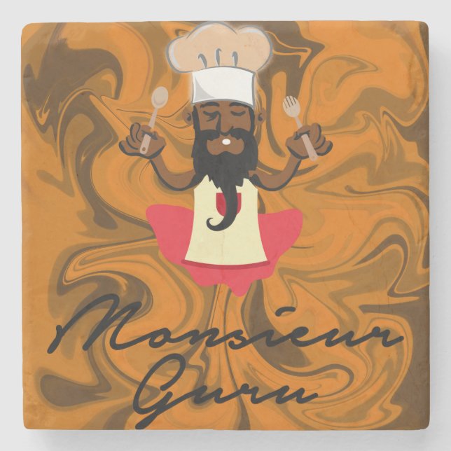 Monsieur Guru Stenunderlägg (Framsidan)