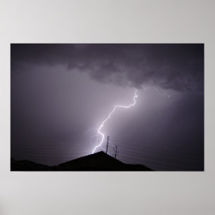 MonSnart Lightning Bolt, Arizona Poster