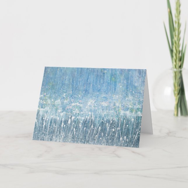 Monsoon Greeting Card by Iris Grace Painting Tack Kort (Framsida)