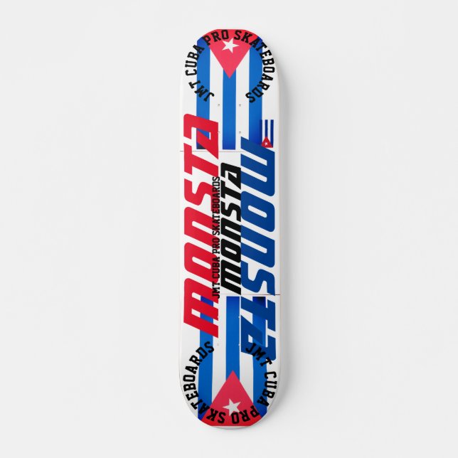 MONSTA! JMT CUBA 7 3/4" Skateboarddäck Mini Skateboard Bräda 18,5 Cm (Framsida)