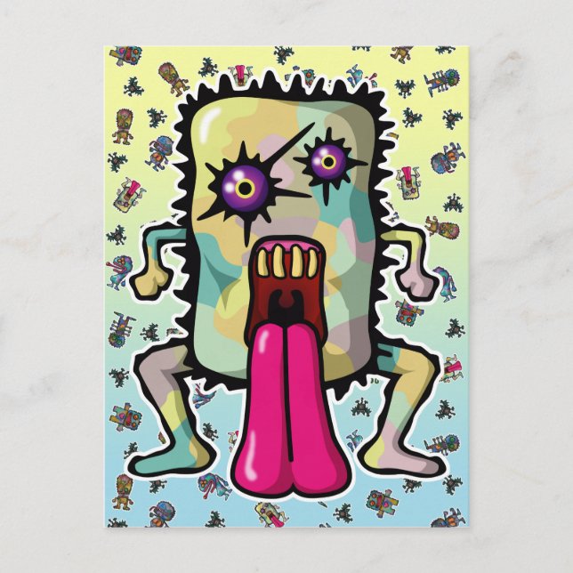 monster6 vykort (Framsida)