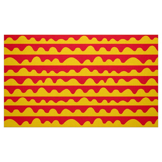 Mönster 020815 - Amber och Röd Tyg (Fat Quarter)