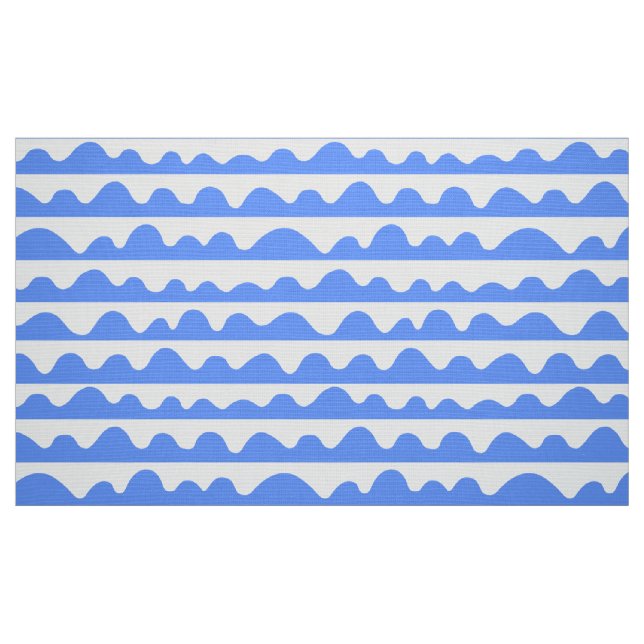 Mönster 020815 - Babyblått och Vitt Tyg (Fat Quarter)