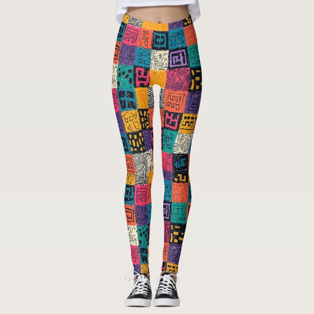 Mönster (1) leggings (Framsida)