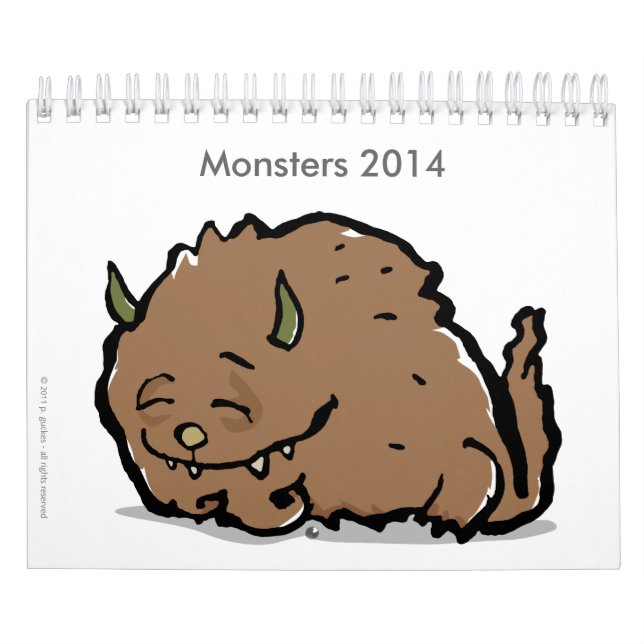 monster 2014 (anpassadet) kalender (Omslag)