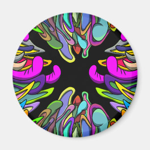 Mönster 243X2 Runt magnet