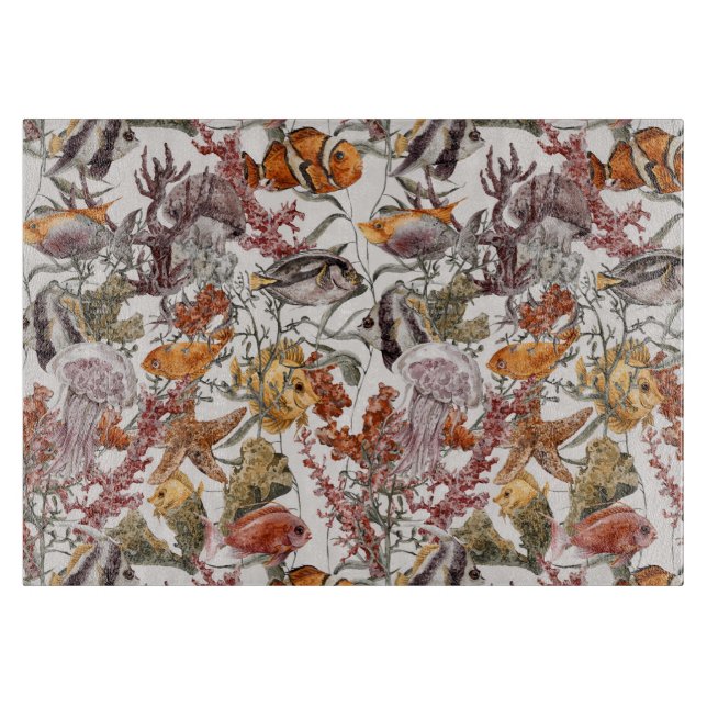 Mönster 2 för vattenfärghavsliv (Framsidan)