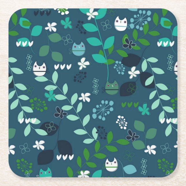 mönster 2 underlägg papper kvadrat (Framsidan)