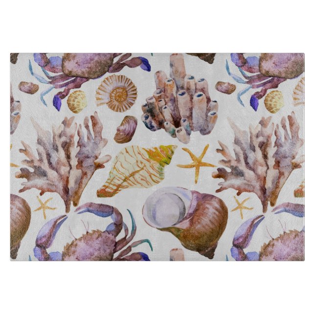 Mönster 4 för vattenfärghavsliv (Framsidan)