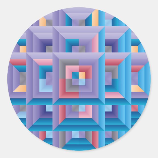 MÖNSTER 4 RUNT KLISTERMÄRKE (Framsida)