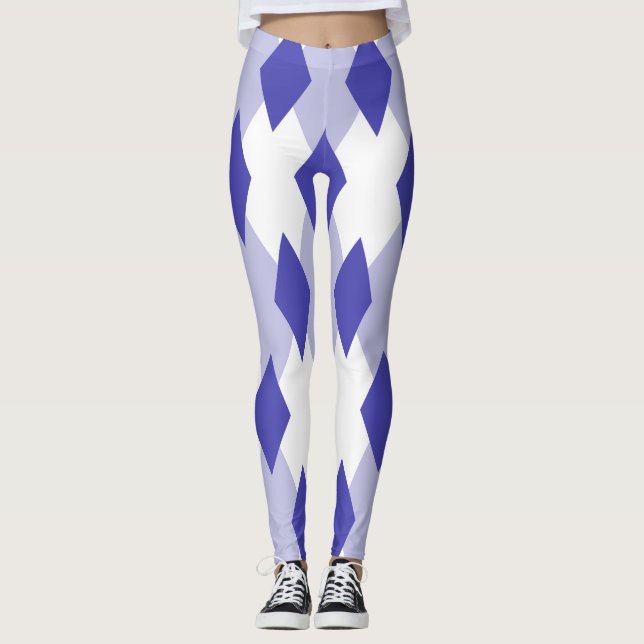 Mönster_4A46B0 med gyllene frister Leggings (Framsida)