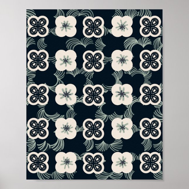 mönster_5_blomma_1-projektionsyta poster (Framsidan)