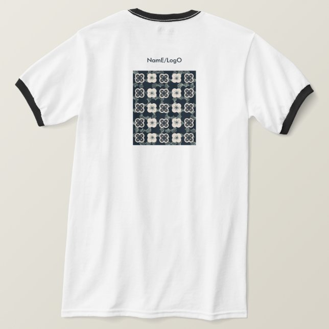 mönster_5_blomma_1 t-shirt (Design baksida)