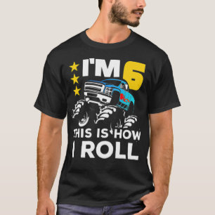 Monster 6e Birthday Gift Big roligt yoga gay-platt T Shirt