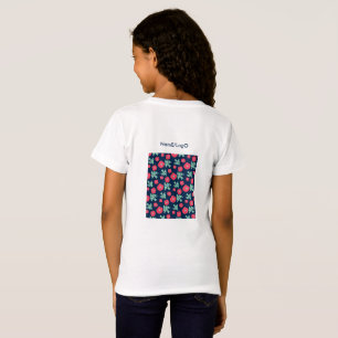 mönster_7_kamelia och fågel_1 t-shirt