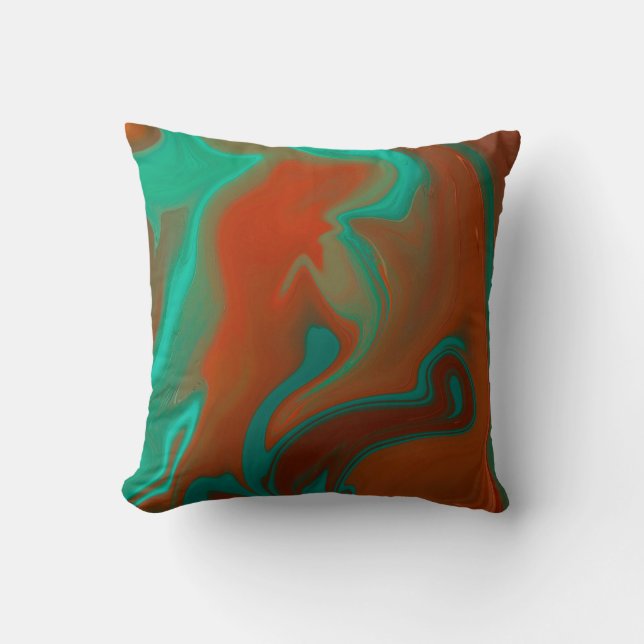 mönster abstrakt kudde (Framsida)