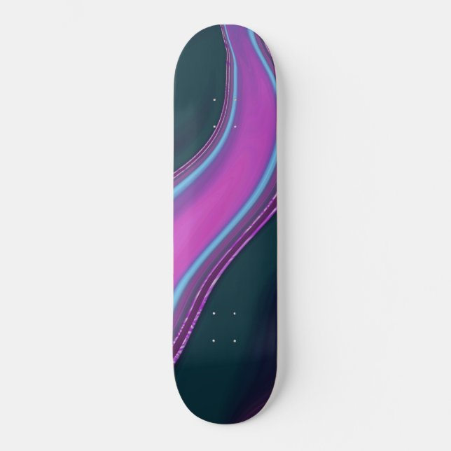 mönster abstrakt mini skateboard bräda 18,5 cm (Framsida)