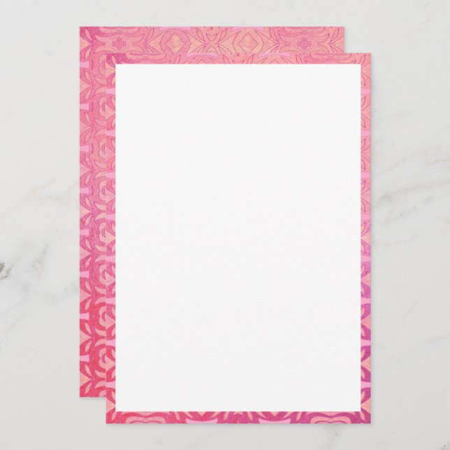 mönster abstrakt rosa (Fram/baksida)