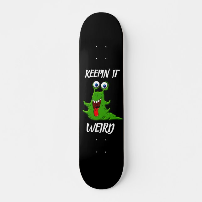 MONSTER ALIEN KEEPIN IT KONSTIG Skateboard (Framsida)
