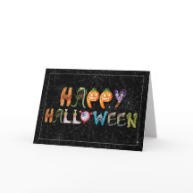Monster Alphas Funny Halloween Typografi